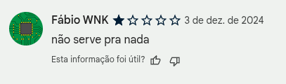 Não serve pra nada